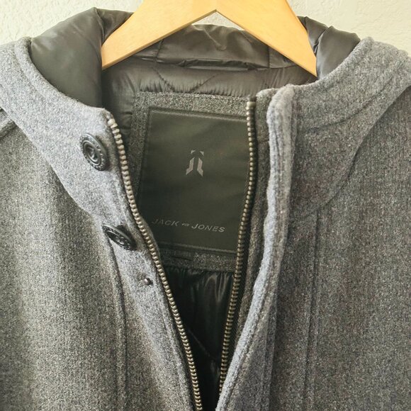 π© Jack & Jones π© Brice Wool Duffercoat, 175/96A, US M - Picture 7 of 12